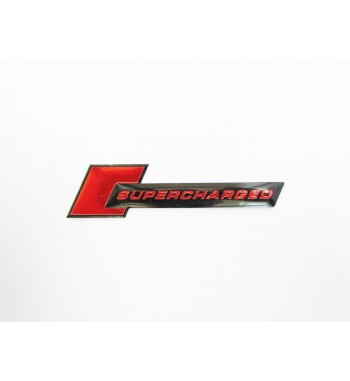 emblema supercharged  culoare rosu cod:ts-105